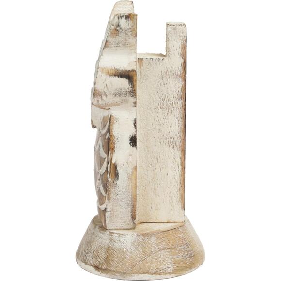 Handcrafted Wooden Owl Eyeglass Holder Stand – Sunglasses Display Gift 5.7” New - Picture 8 of 8